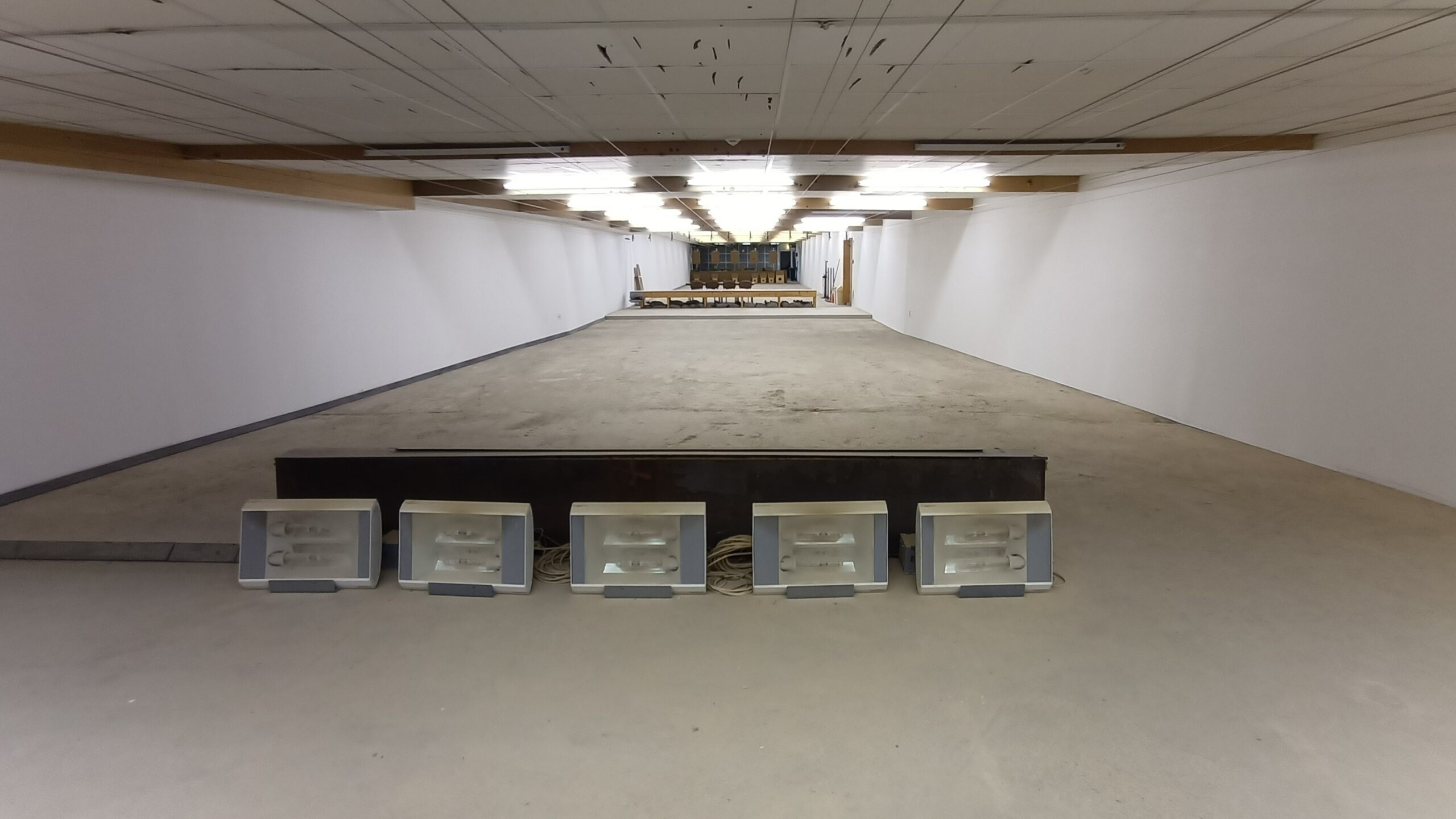 50-Meter-Stand im Indoor-Bereich